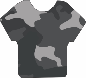 Camo Black & Gray Pattern 12"